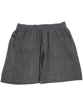 Lululemon THE Shorts Men's XL Gray T.H.E. Linerless 11” Gym Running Yoga